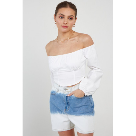 Crop Top hombros descubiertos
