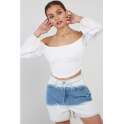 Crop Top hombros descubiertos