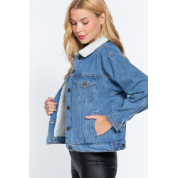 Chaqueta denim ovejera