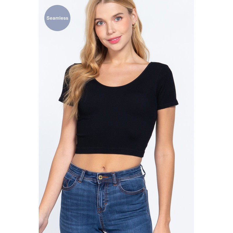 Crop top sin costuras