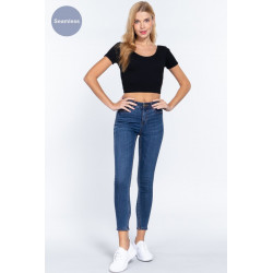 Crop top sin costuras