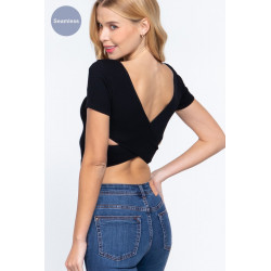 Crop top sin costuras