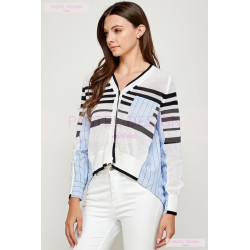 Camisa top con rayas