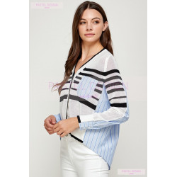 Camisa top con rayas