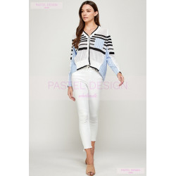 Camisa top con rayas