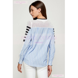 Camisa top con rayas