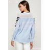 Camisa top con rayas
