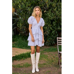 Vestido de boleros cuello en V