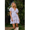 Vestido de boleros cuello en V