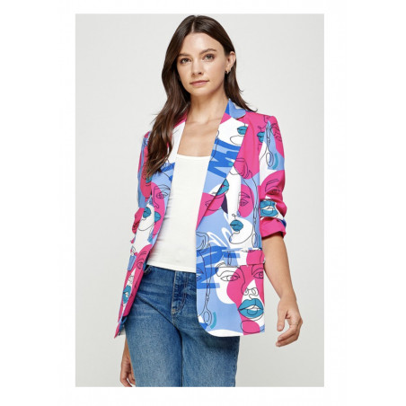 Blazer Fucsia multi